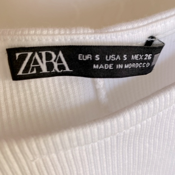 ZARA Puff Shoulder Crop Top - Picture 6 of 7